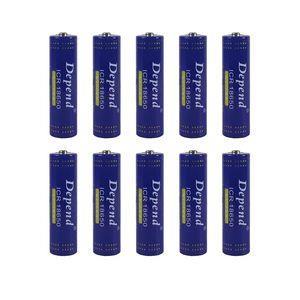 باتری لیتیوم یون قابل شارژ دیپند مدل ICR-18650 ظرفیت 8800 میلی آمپر ساعت بسته 10عددی