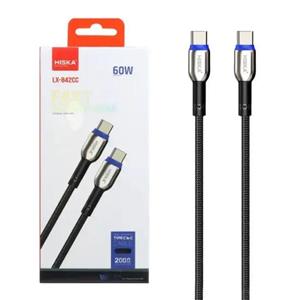 کابل USB-C هیسکا مدل LX-842CC طول 2 متر