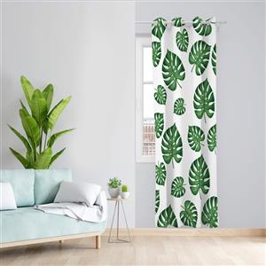 پرده طرح برگ انجیری مدل مخمل پانچی کد 1174سایز 140x200 سانتی متر
