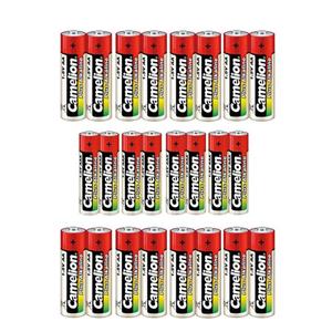 باتری قلمی و نیم قلمی کملیون مدل پلاس آلکالاین  بسته 24 عددی