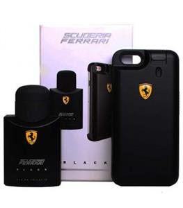 ست عطر مردانه فراری اسکودریا بلک و کاور آیفون Ferrari Scuderia Black EDT For Men 