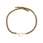 دستبند طلا 18 عیار زنانه مدوپد مدل اسم لورا lura کد DB17-10491