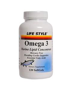 سافت ژل امگا 3 فیش اویل لایف استایل 120 عددی Omega3 Fish Oil Life Style 120 Soft Gels