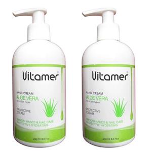کرم آبرسان ویتامر مدل آلوئه ورا حجم 250 میلی لیتر بسته دو عددی