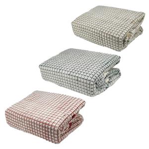 پتو مسافرتی طرح چهارخونه سایز 160X220 سانتی متر مجموعه 3 عددی