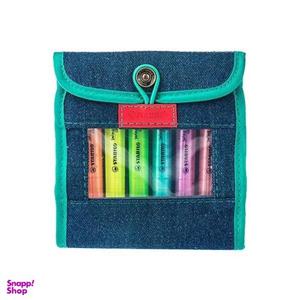ماژیک علامت گذار 6 رنگ استابیلو مدل Swing Cool Jeans Design