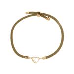 دستبند طلا 18 عیار زنانه مدوپد مدل اسم بارلی barli کد DB20-11484