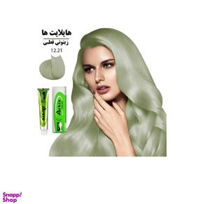 رنگ مو آرکیا شماره 12.21 حجم 100 میلی لیتر رنگ زیتونی قطبی