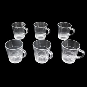 لیوان مدل شیاردار کد DH2281 مجموعه 6 عددی