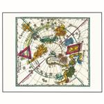 پوستر مدل نقشه آسمانی -طرح رنسانس قرون وسطی 39