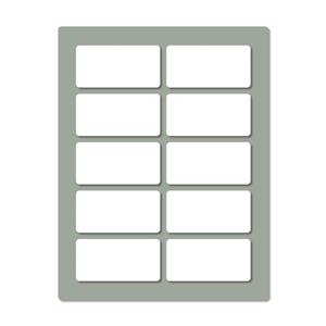 برچسب مدل مستطیل طرح بدون حاشیه مجموعه 10 عددی -