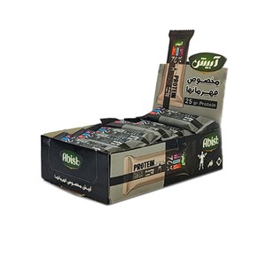 پروتئین بار 70 درصد آبیش - 40 گرم بسته 24 عددی