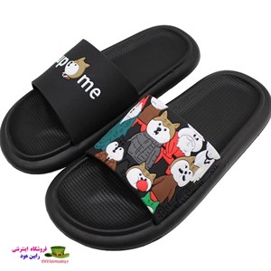 دمپایی زنانه پاپا مدل ویشکا کد 1496-BK