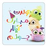 مگنت کاکتی طرح تولد آیلار مدل پرندگان خشمگین Angry Birds کد mg55991