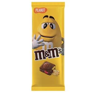 شکلات تخته ای بادام زمینی  ام اند امز - 150 گرم