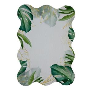 پادری مدل دالبر طرح برگ کد 8481 سایز 80x110 سانتی متر