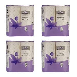 دستمال حوله ای ساحل مدل نانو چهار بسته 2 عددی