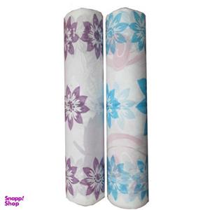 سفره یکبار مصرف طرح گل دار رول 50 متری مجموعه 2 عددی