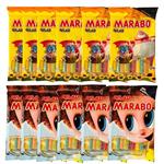 پاستیل مدادی میوه ای مارابو - 100 گرم بسته 12 عددی