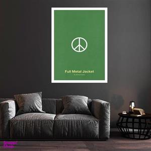تابلو بکلیت طرح فیلم غلاف تمام فلزی Full Metal Jacket مدل قاب شاسی W-S9269