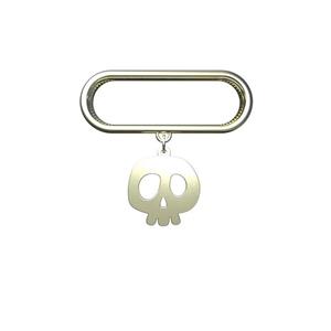 آویز ساعت طلا 18 عیار زنانه مدوپد مدل جمجمه کد SK1-1299