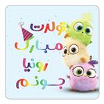 مگنت کاکتی طرح تولد رونیا مدل پرندگان خشمگین Angry Birds کد mg58519