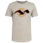 تی شرت آستین کوتاه مردانه مدل عقاب کد J388 رنگ طوسی
