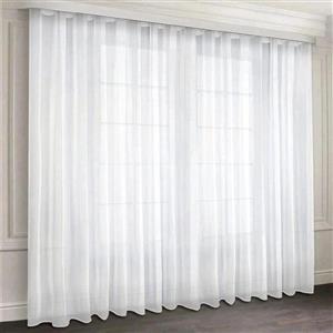 پرده مدل دوخت ساده حریر مات سایز 600x280 سانتی متر