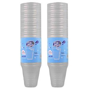 لیوان یکبار مصرف تیک پلاس مدل VIP بسته 100 عددی