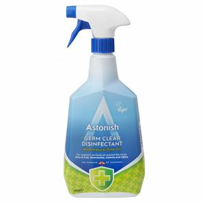 اسپری ضدعفونی کننده استونیش Astonish مدل 4 کاره Germ Killer Disinfectant Spray 4 in 1 حجم 750 میلی لیتر 