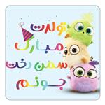 مگنت کاکتی طرح تولد سمن دخت مدل پرندگان خشمگین Angry Birds کد mg59059