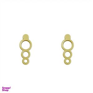 گوشواره طلا 18 عیار زنانه مدوپد مدل حلقه کد GA1-12045 -