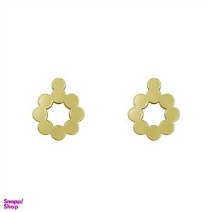 گوشواره طلا 18 عیار زنانه مدوپد مدل حلقه کد GA1-12668 -