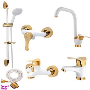 ست شیرآلات حکمت نشان مدل دیبا ST مجموعه 6 عددی