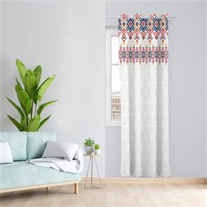 پرده طرح لوزی مدل مخمل پانچی کد 1813 z سایز 140x200 سانتی متر