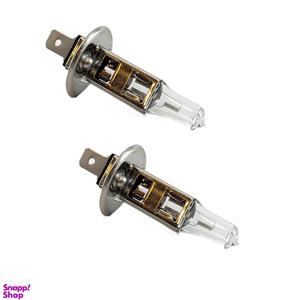 لامپ هالوژن خودرو لایت پلاس مدل H1 12V 55W بسته 2 عددی