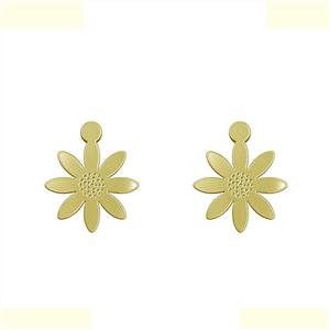 گوشواره طلا 18 عیار زنانه مدوپد مدل خورشید کد GA1-11105 -