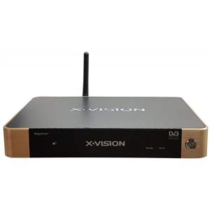 اندروید باکس ایکس ویژن مدل XSMT 320k plus به همراه انتن رومیزی پروویژن DVB T601 هدیه 