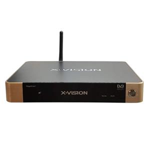 اندروید باکس ایکس ویژن مدل XSMT 320k plus به همراه انتن رومیزی پروویژن DVB T601 هدیه 