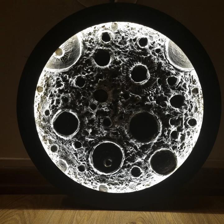 تابلو برجسته طرح ماه دکوراتیو