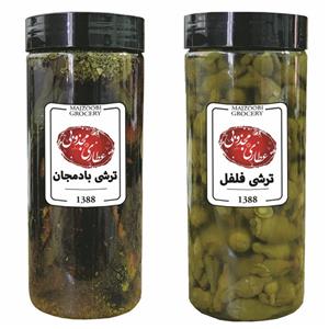 ترشی فلفل و ترشی بادمجان مجذوبی - 1500 گرم