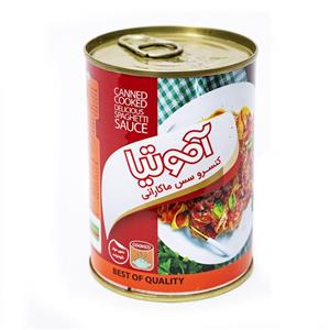 کنسرو مایه ماکارونی با سویا و قارچ آموتیا - 400 گرم 