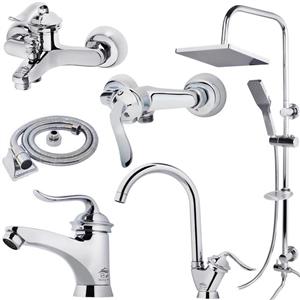 ست شیرآلات دزلی مدل لوتوس مجموعه 6 عددی