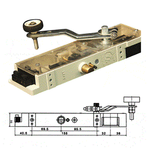 قفل درب لولایی آسانسور بهران مدل  سمت چپ  کد  02