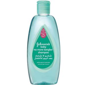 نرم و بازکننده گره موی کودک جانسون 500 میلی لیتر Johnson No More Tangles Baby Hair Shampoo 200ml