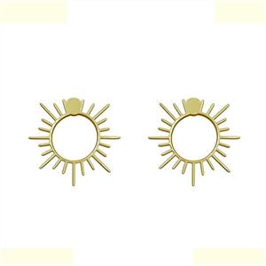 گوشواره طلا 18 عیار زنانه مدوپد مدل ستاره کد GA1-15418 -