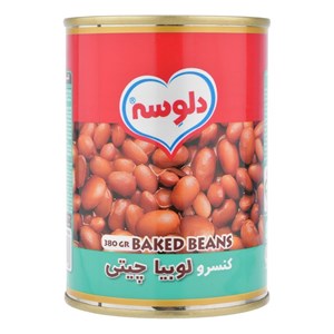 کنسرو لوبیا چیتی دلوسه - 380 گرم