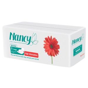نوار بهداشتی فلاف نانسی قطر نازک سایز بزرگ Nancy Airlaid Fluff Large Sanitary Pad
