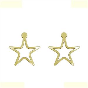 گوشواره طلا 18 عیار زنانه مدوپد مدل ستاره کد GA1-15473 -