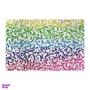 کاغذ کادو ترمه طراحان ایده مدل رنگین کمان حروف کد trm143